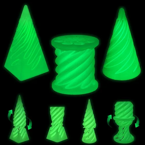 Vista 7 de Escultura Imposible Pirámide Pase 3D Impresa, Juguete para Ansiedad de Cono, Imposible Cilindro Alivio de Ansiedad, Imposible Pase Mágico