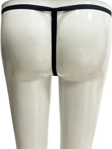 Vista 3 de Tanga de cadena de masaje de perlas de tiro bajo para mujer