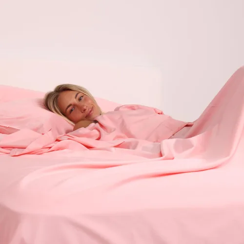Vista 4 de THE LAD COLLECTIVE Juego de ropa de cama 2.0 – Juego de sábanas y fundas de almohada de 4 piezas, mezcla de algodón personalizada, suave, cómodo