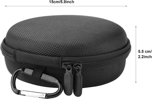 Vista 6 de Zerone Bolsa de transporte para altavoz Bluetooth B&O, bolsa protectora de altavoz con mosquetón para actividades al aire libre