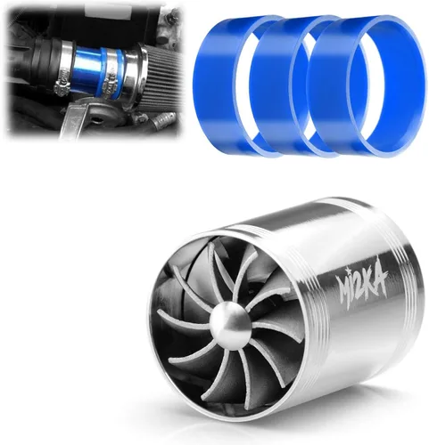 Vista 9 de Mi2KA Turbina de admisión de aire de combustible, ahorro de gas, sistema de aceleración turbonador de un solo ventilador Turbo 2.5 "-3.0