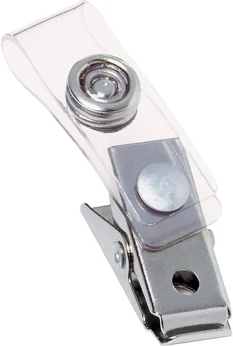 Vista 3 de GBC Swingline 1122897 - Clips para credencial de identificación, transparente, 100 unidades por paquete