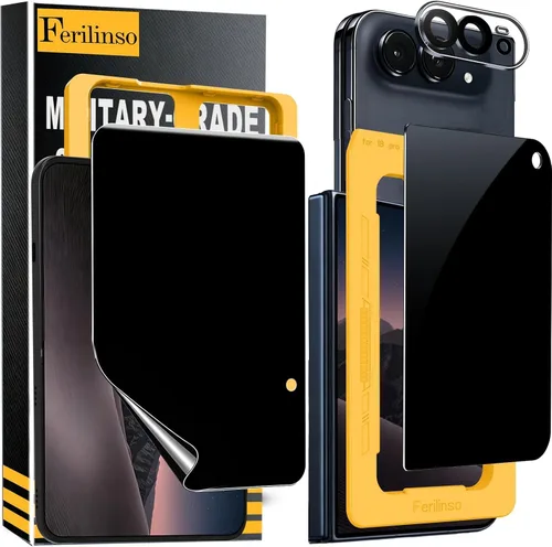 Vista 67 de Ferilinso Protector de lente de cámara para iPhone 14/15/14 Plus/15 Plus/13