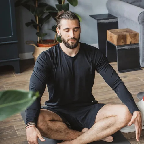 Vista 5 de Ce Cerdr Camisa de entrenamiento para hombre de secado rápido y manga corta