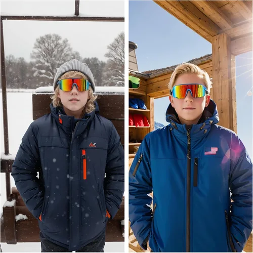Vista 5 de SANPLMG UV400 Paquete de 2 gafas de sol deportivas sin marco para niños y niñas, ciclismo, béisbol, golf, jóvenes, gafas de sol deportivas