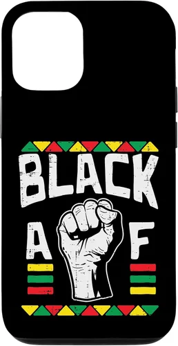Vista 28 de Black AF Fist Dashiki Kente Pride BLM African American Gift Case for iPhone 17