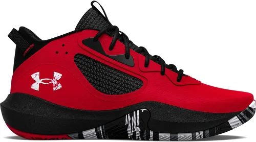 Vista 4 de Under Armour Lockdown 6 - Tenis de baloncesto unisex para adultos, Negro, marrón, blanco o gris
