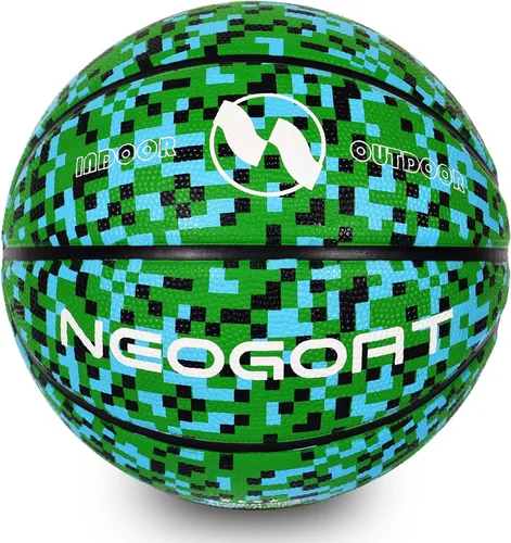 Vista 19 de Pelota de baloncesto para niños y jóvenes tamaño 4/5 25.5/27.5", Pelota de baloncesto de goma gruesa y duradera de alto rebote NEOGOAT tamaño 4/5