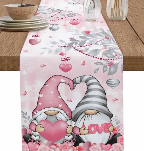 Vista 21 de Juego de 1 mantel individual gris de Navidad, manteles individuales de enanos de invierno y cardenales antideslizantes, manteles individuales