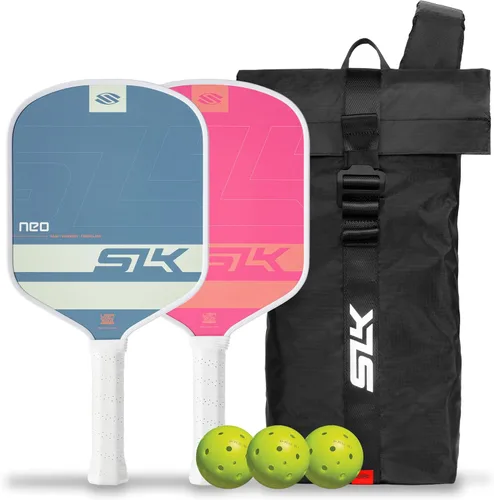 Vista 13 de Selkirk Sport SLK - Juego de raquetas de pádel de 2 Diseñadas en los Estados Unidos Elija el juego SLK Neo de grafito, el juego SLK Neo de fibra