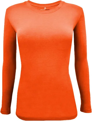 Vista 21 de Natural Uniforms Camiseta Under Scrub para mujer, cuello redondo, manga larga, paquete de 3, paquete múltiple de 3