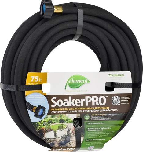 Vista 2 de Element SoakerPRO - Manguera para remojo, 75 pies de largo, 3/8 pulgadas de diámetro, color negro
