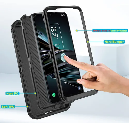 Vista 5 de Asuwish Funda de teléfono para iPhone 12 Mini 5.4, híbrida, resistente, a prueba de golpes, protección dura, a prueba de caídas, cuerpo completo