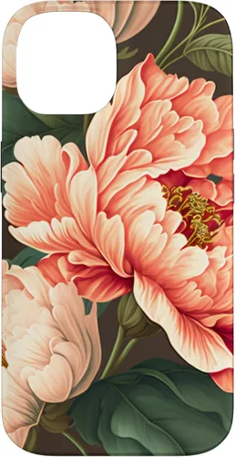 Vista 4 de Vintage Peony Inspired Flower Plant Lover Funny Gardening Case for iPhone 17