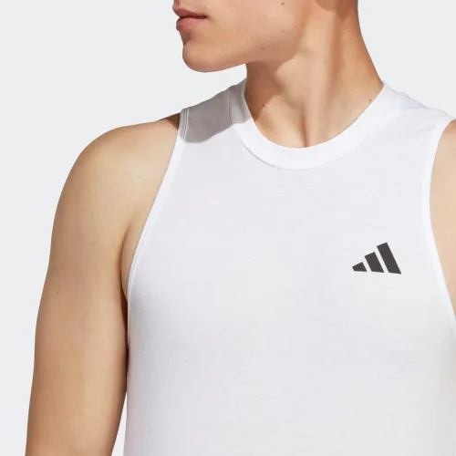 Vista 6 de adidas Men's Training Essentials Feel Ready Logo Sleeveless T-Shirt