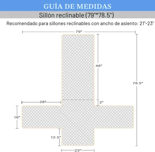 Vista 2 de Ameritex - Funda impermeable y antideslizante para sillón reclinable; funda de silla para perros; protector de muebles ideal para mascotas y niños