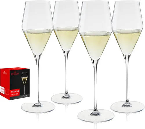 Vista 12 de Spiegelau Definition Copas de Vino Bordeaux, Copas de Cristal Transparente para Vino Tinto, Cristalería Elegante con Tallo, Bar en Casa, Fiesta