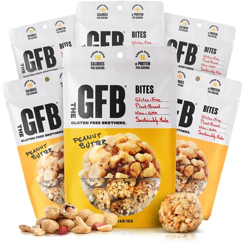 Vista 34 de The GFB Bocaditos de proteína aptos para alérgenos para pastel de cumpleaños, aperitivos sin gluten sin nueces, bolas de proteína a base de plantas