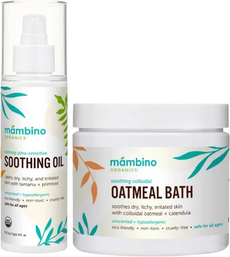 Vista 10 de Mambino Organics Polvo de Remojo de Baño de Avena Coloidal Calmante, para Recién Nacidos, Niños, Madres con Piel Seca y Sensible, Lavado de Bebé sin