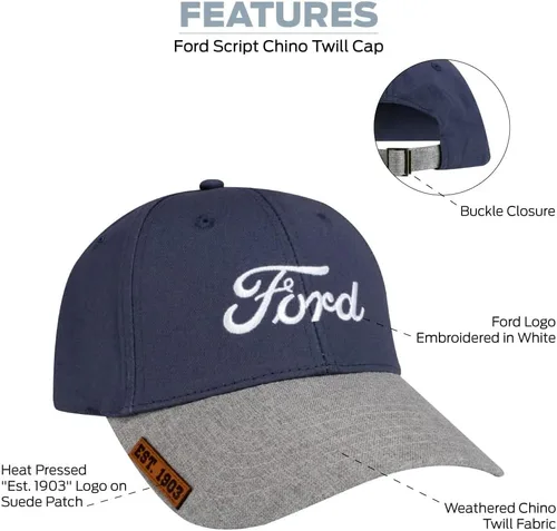 Vista 4 de Gorras de béisbol Ford Vintage Script