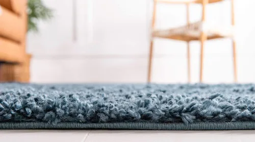 Vista 29 de Unique Loom Colección Davos Shag - Alfombra Lino