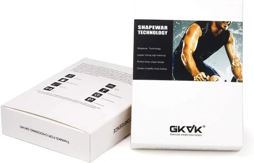 Vista 7 de GKVK Mens adelgazar cuerpo Shaper chaleco camisa Abdomen Slim
