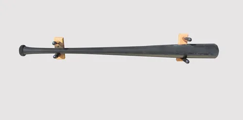 Vista 10 de Soportes de pared horizontales para bate de béisbol (fabricados en los Estados Unidos)