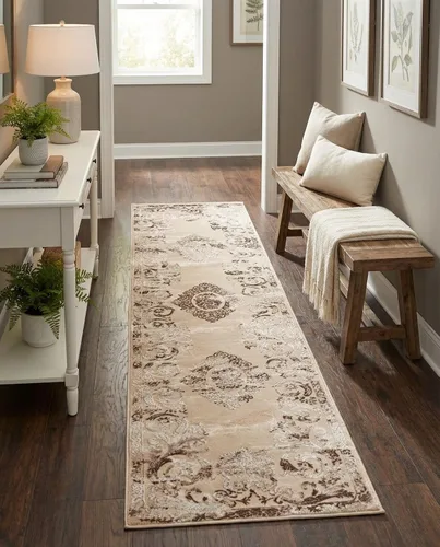 Vista 23 de Rugs.com Alfombra de la colección Finsbury, alfombra mediana de 2 x 3 pies, color beige, perfecta para salas de estar, comedores grandes, planos