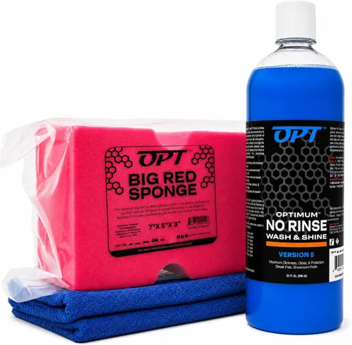 Vista 8 de Optimum No Rinse Versión 5 (946 ml) con Paquete Limpiador Interior Optimum (500 ml) – Lavado de Auto ONR Sin Enjuague con Solución de Limpieza