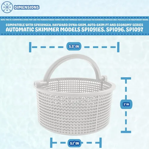 Vista 2 de Poolzilla SPX1096CA Reemplazo del conjunto de la cesta, compatible con desnatadores automáticos Hayward seleccionados