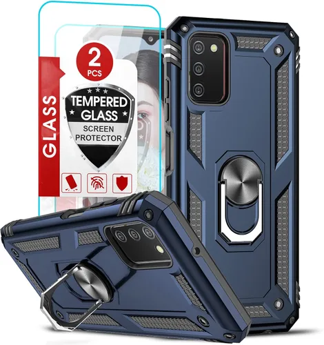 Vista 18 de LeYi para Samsung Galaxy A03S Funda de teléfono, Funda Samsung AO3S con [Paquete de 2] Protector de pantalla, [Calidad militar] Funda protectora