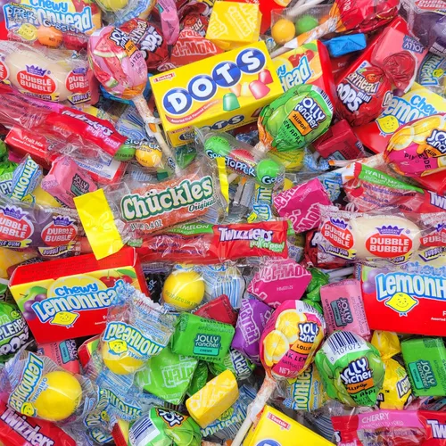 Vista 2 de Yummy Chew Paquete surtido de dulces a granel – Surtido de dulces a granel – Bolsas de dulces envueltas individualmente – Mezcla de dulces de piñata