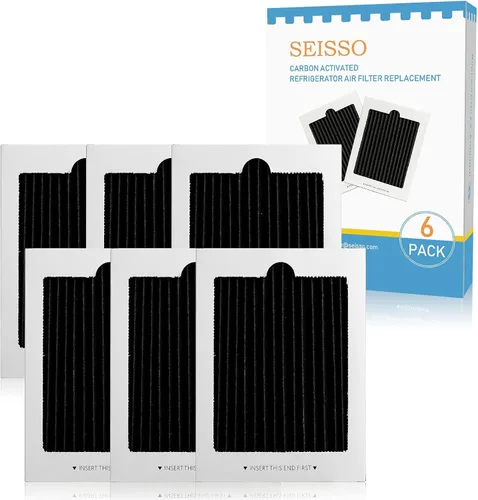 Vista 7 de Paquete de 6 filtros de aire para refrigerador, filtro activado por carbón compatible con Frigidaire y Electrolux Pure Air Ultra Reduce los olores