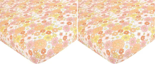 Vista 37 de Hudson Baby Sábana bajera ajustable unisex de algodón para cuna, avión, talla única