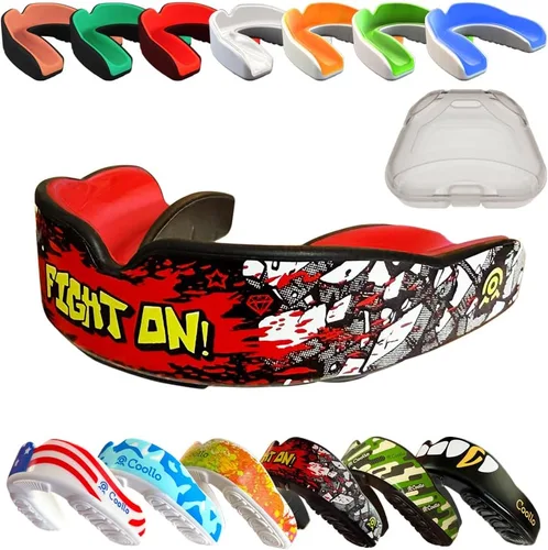 Vista 19 de Protector Bucal Hervir y Morder (Jóvenes y Adultos) DA Boquilla Deportiva de Ajuste Personalizado para Fútbol Americano, Hockey, Rugby, Lacrosse