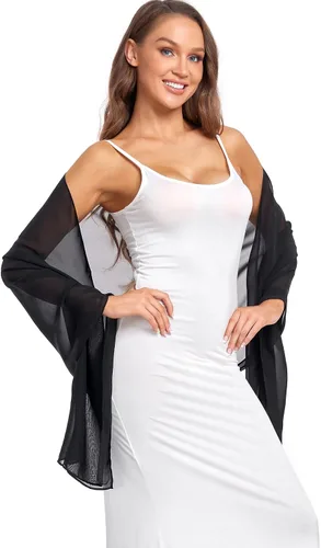 Vista 26 de Chales/mantones de gasa suave para vestidos, accesorios de mujer