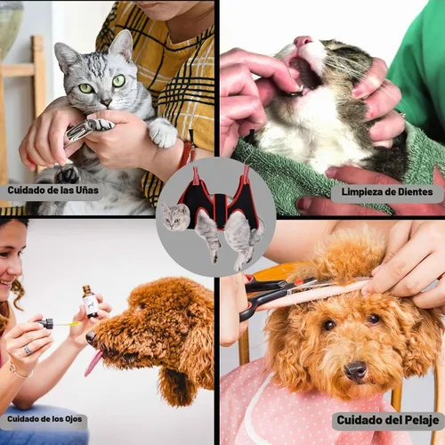 Vista 8 de Arnés de Hamaca de Aseo para Gatos para Perros Pequeños, Bolsa de Sujeción de Hamaca para Mascotas, Cabestrillo de Aseo para Perros para Recortar