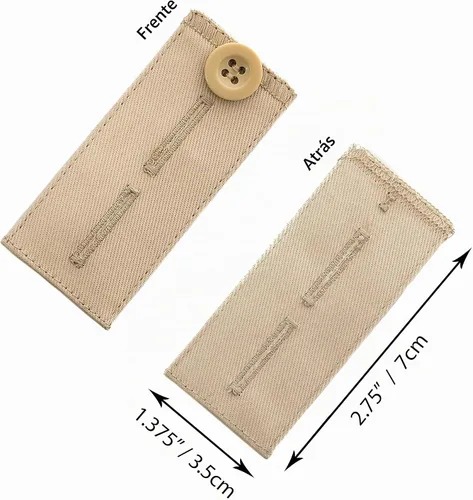 Vista 4 de Johnson & Smith Extensores de pantalones Material de algodón Extensor de cintura ajustable para pantalones Buttons