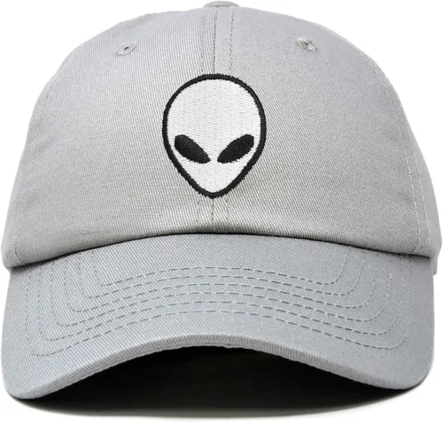 Vista 17 de DALIX Gorra de béisbol Alien Head para hombre y mujer Beige