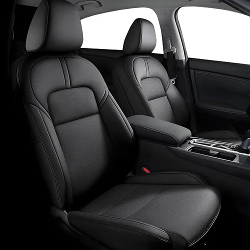 Vista 41 de Seat Covers for Mazda 3 2014 2015 2016 2017 2018 Custom Fit,Faux Leather Waterproof AirbagCompatible Car Seat Cover Full Set Black