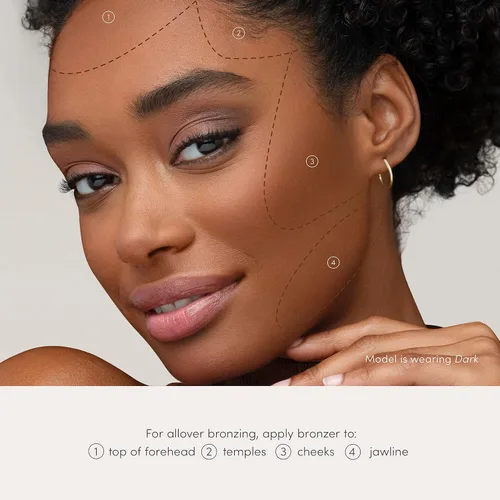 Vista 4 de Jane Iredale PureBronze Matte Bronzer Refill Bronzing Powder with Buildable Coverage Lightweight & Breathable Feel Cruelty-Free 3 Natural Tones