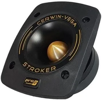 Vista 3 de CERWIN-VEGA! Stroker Pro - Juego de altavoces de compresión de 1 pulgada estilo bala de alto rendimiento, agudos de 4 ohmios para sistema de audio