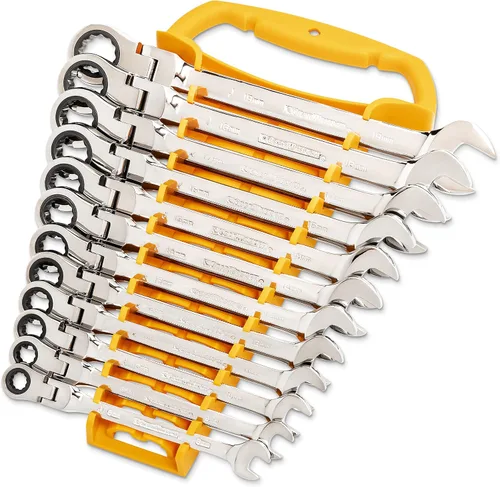 Vista 5 de GEARWRENCH Juego de llaves de trinquete combinadas flexibles de 25 piezas, SAE/MM - 86730