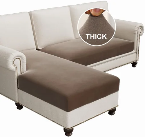 Vista 34 de H.VERSAILTEX Fundas de cojín de vellón para sofá, fundas elásticas para sillas de sala de estar, fundas de sofá modular, tela cómoda y duradera
