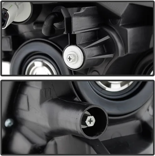 Vista 5 de ACANII - Para Nissan Rogue 14-15 Select 2008-2013, faros delanteros halógenos para conductor + lado del pasajero