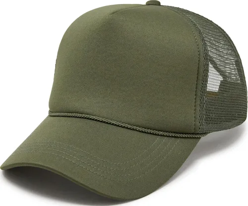 Vista 45 de Funky Junque Sombrero de camionero ligero Snapback de espuma de malla en Negro/Negro