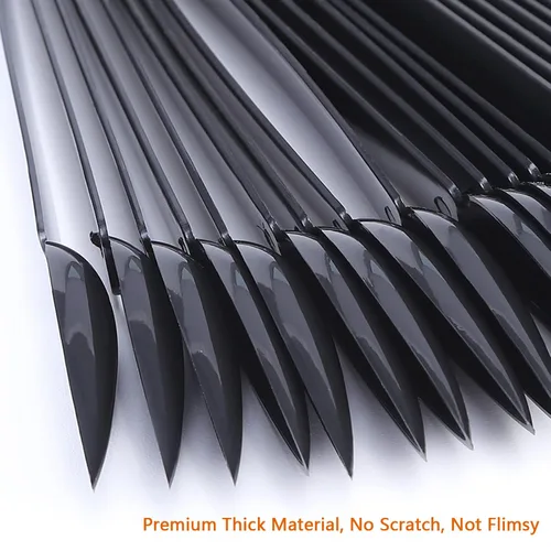 Vista 5 de Palitos para muestras de uñas con calcomanías numéricas, 100 unidades (negro) Nail Color Display Stiletto Tips with 2 copies 1-100 number