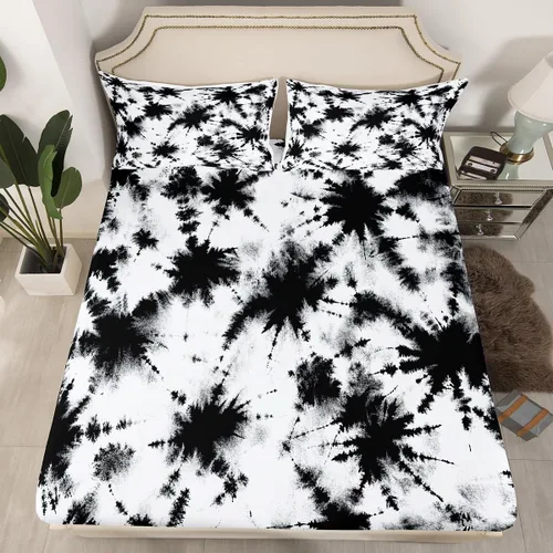 Vista 25 de Erosebridal Sábanas de Cama para Niños de Gato Lindo Tamaño Twin Línea de Arcoíris Neón Sábana Ajustable de Gato con Bolsillo Profundo para Niñas