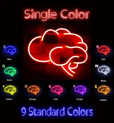 Vista 2 de AdvPro Señal de neón LED de silicona Brain Flex - Azul - st16s33-fnu0063-b