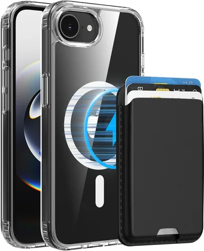 Vista 96 de Funda magnética para iPhone 12 Pro Max, cartera magnética desmontable con soporte para tarjetas, [compatible con MagSafe] grado militar, a prueba